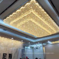 Luxury hotel restaurant gold big custom ceiling lamp